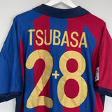 2001/02 BARCELONA TSUBASA #28 HOME SHIRT (XL) NIKE