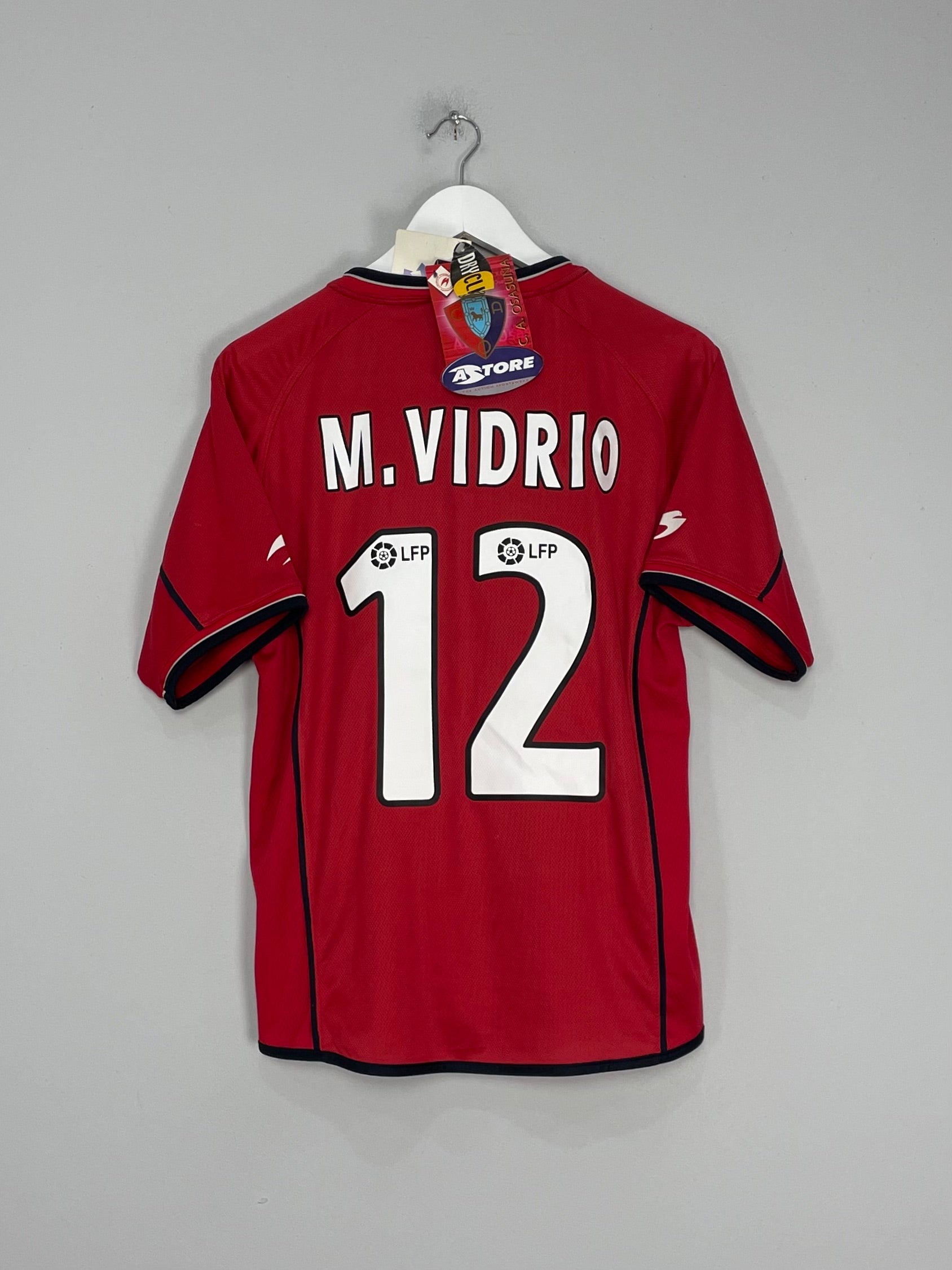 2002/03 OSASUNA VIDRIO #12 *BNWT* HOME SHIRT (S) ASTORE