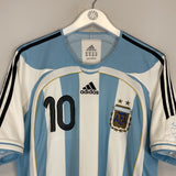 2006/07 ARGENTINA RIQUELME #10 HOME SHIRT (M) ADIDAS