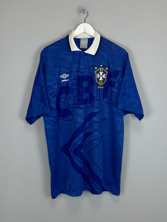 1991/93 BRAZIL AWAY SHIRT (XL) UMBRO