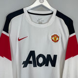 2010/12 MANCHESTER UNITED SCHOLES #18 L/S AWAY SHIRT (XL) NIKE