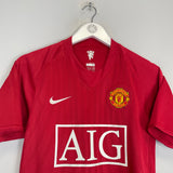 2007/08 MANCHESTER UNITED RONALDO #7 HOME SHIRT (S) NIKE