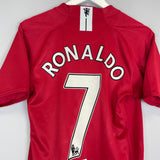 2007/08 MANCHESTER UNITED RONALDO #7 HOME SHIRT (S) NIKE