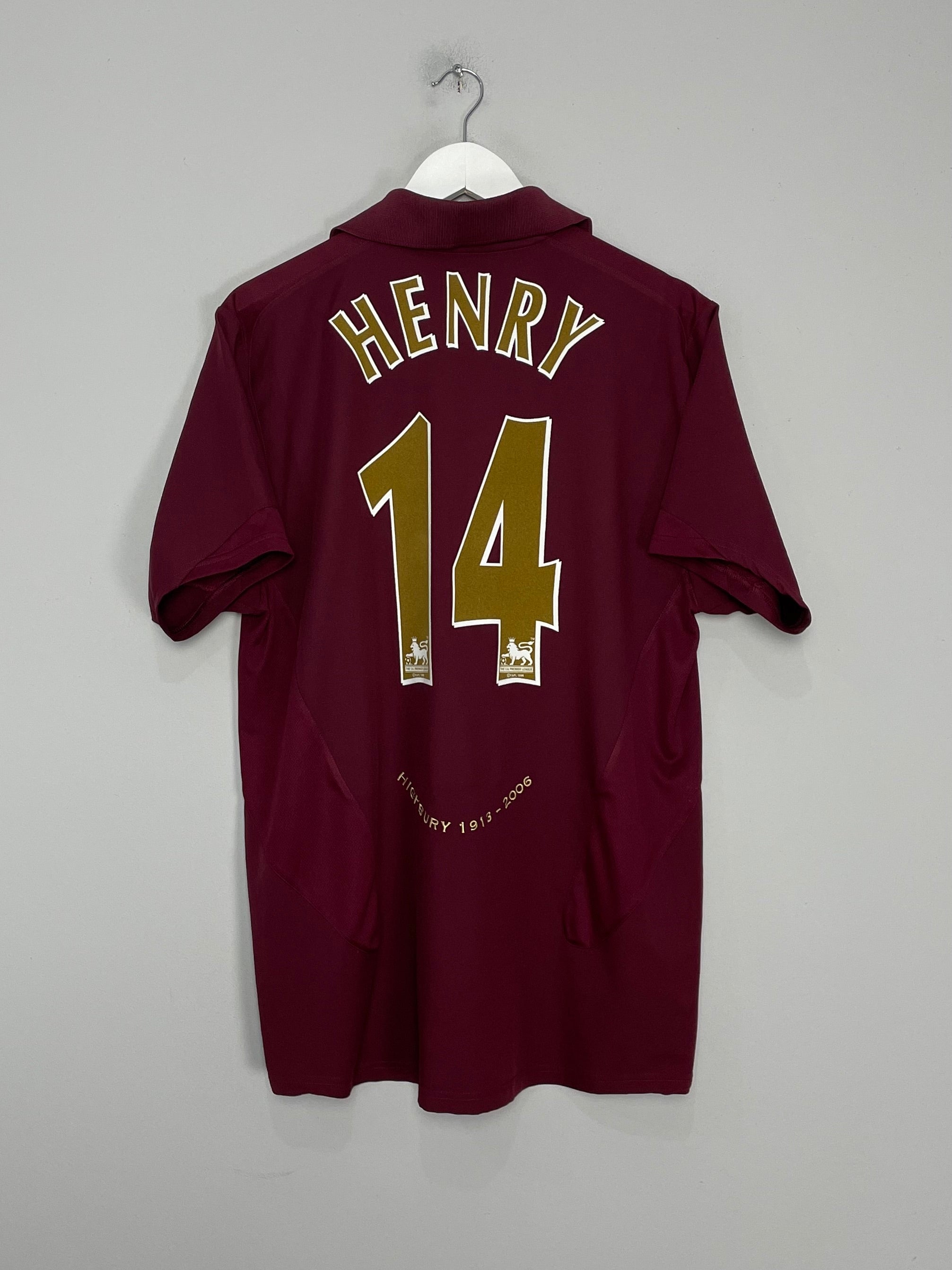 2005/06 ARSENAL HENRY #14 HOME SHIRT (M) NIKE