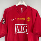 2007/08 MANCHESTER UNITED RONALDO #7 *C/L FINAL* HOME SHIRT (XXL) NIKE