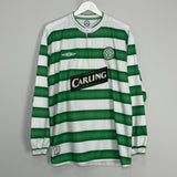 2003/04 CELTIC L/S HOME SHIRT (XL) UMBRO