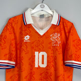 1994 NETHERLANDS BERGKAMP #10 HOME SHIRT (L) LOTTO