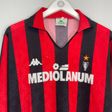 1989/90 AC MILAN L/S HOME SHIRT (XL) KAPPA