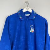 1994 ITALY #10 (BAGGIO) *PLAYER ISSUE* L/S HOME SHIRT (L) DIADORA