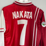 1998/99 PERUGIA NAKATA #7 L/S HOME SHIRT (L) GALEX