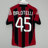 2012/13 AC MILAN BALOTELLI #45 HOME SHIRT (S) ADIDAS