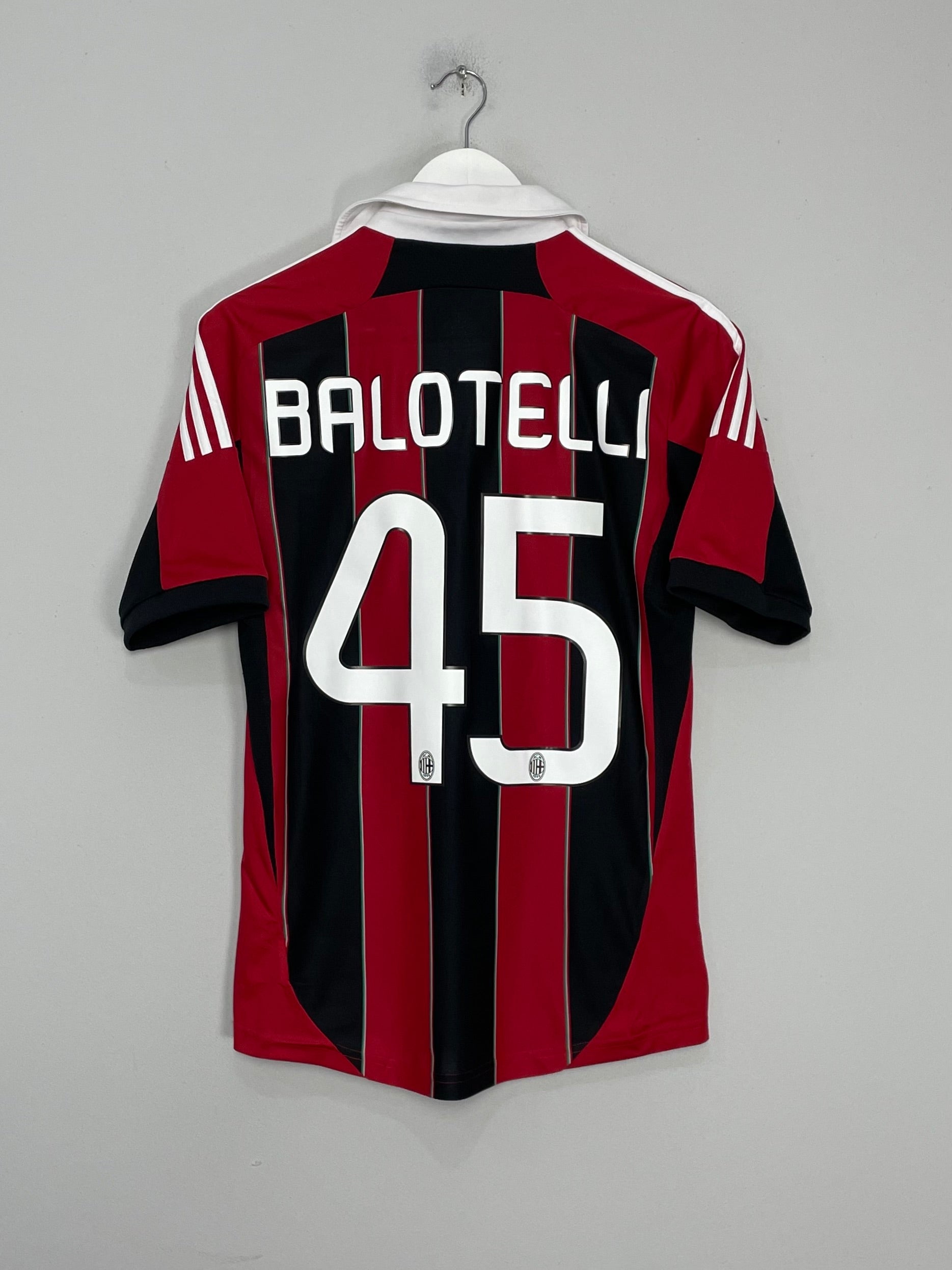 2012/13 AC MILAN BALOTELLI #45 HOME SHIRT (S) ADIDAS