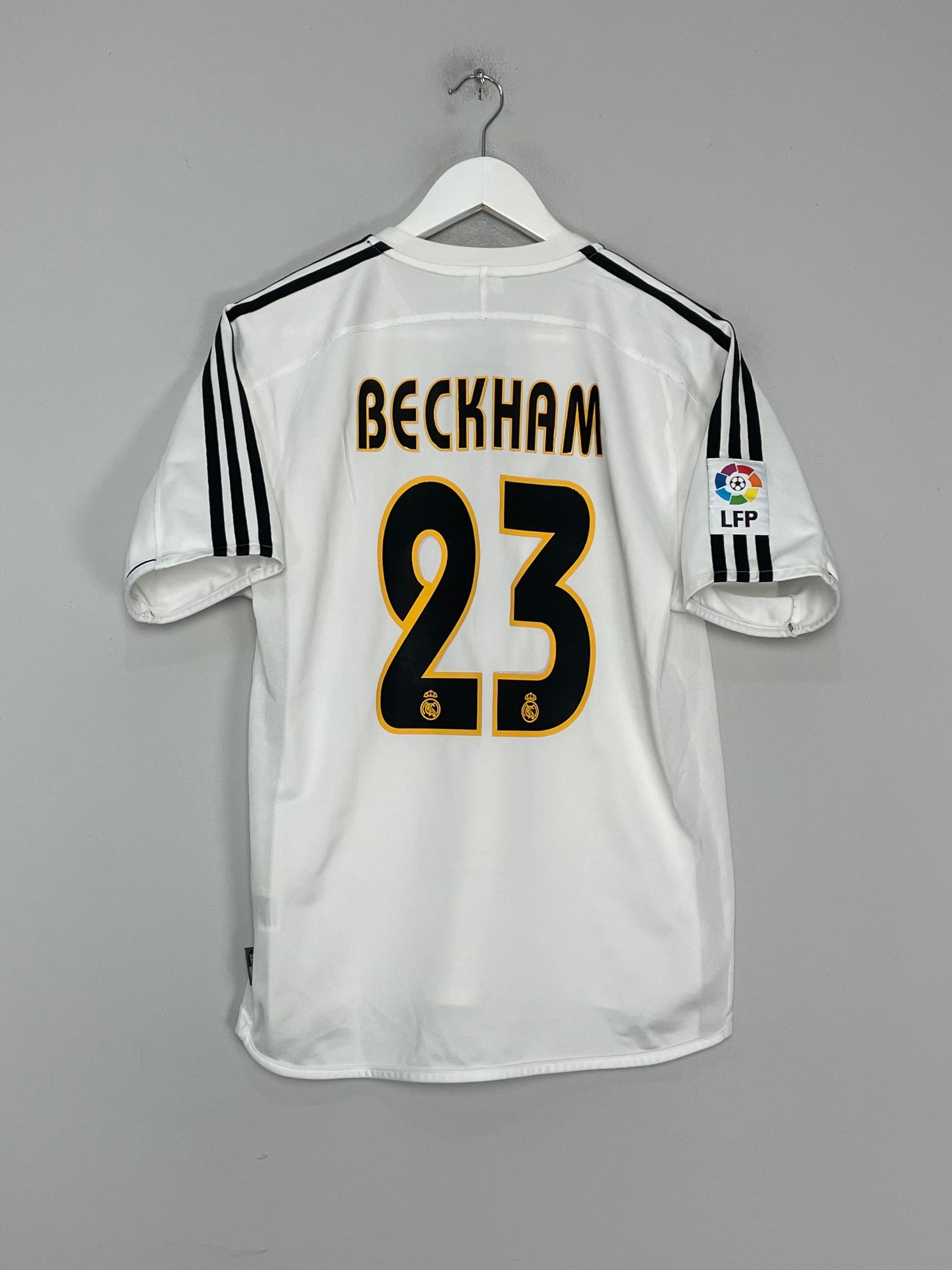 2003/04 REAL MADRID BECKHAM #23 HOME SHIRT (S) ADIDAS