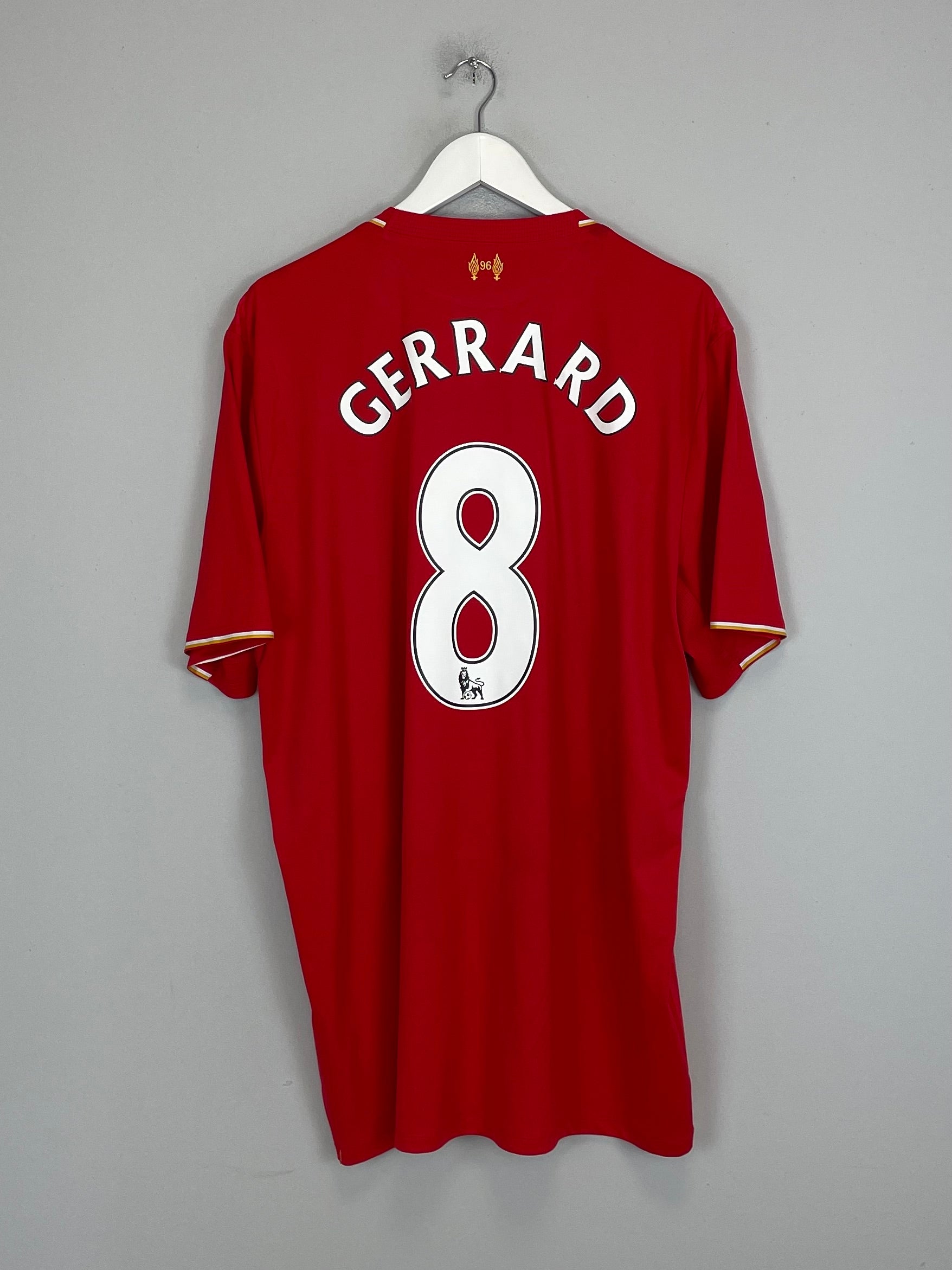 2015/16 LIVERPOL GERRARD #8 HOME SHIRT (XXL) NEW BALANCE