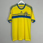 2014/15 SWEDEN HOME SHIRT (XL) ADIDAS2014/15 SWEDEN HOME SHIRT (XL) ADIDAS