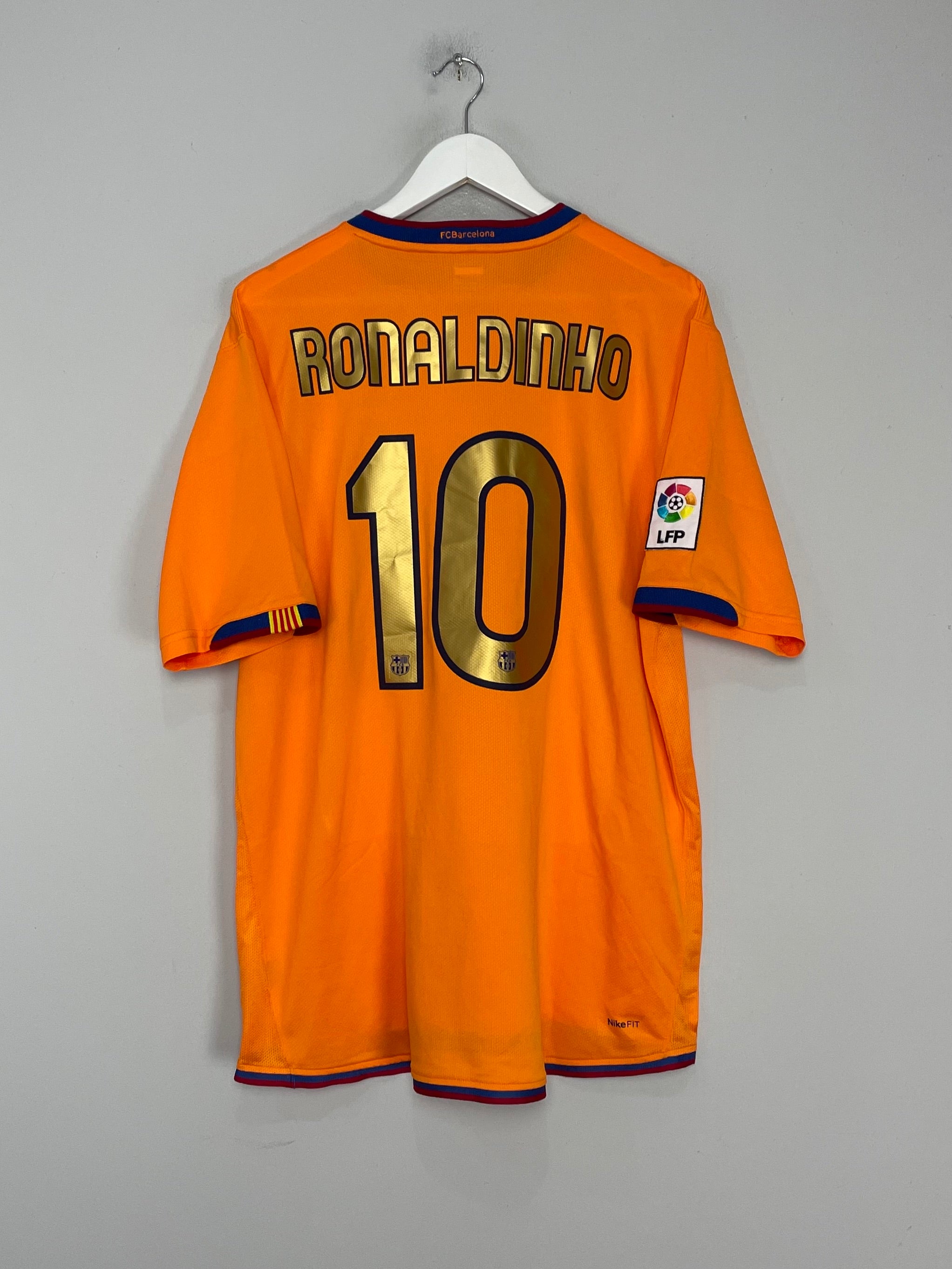 2007/08 BARCELONA RONALDINHO #10 AWAY SHIRT (XL) NIKE