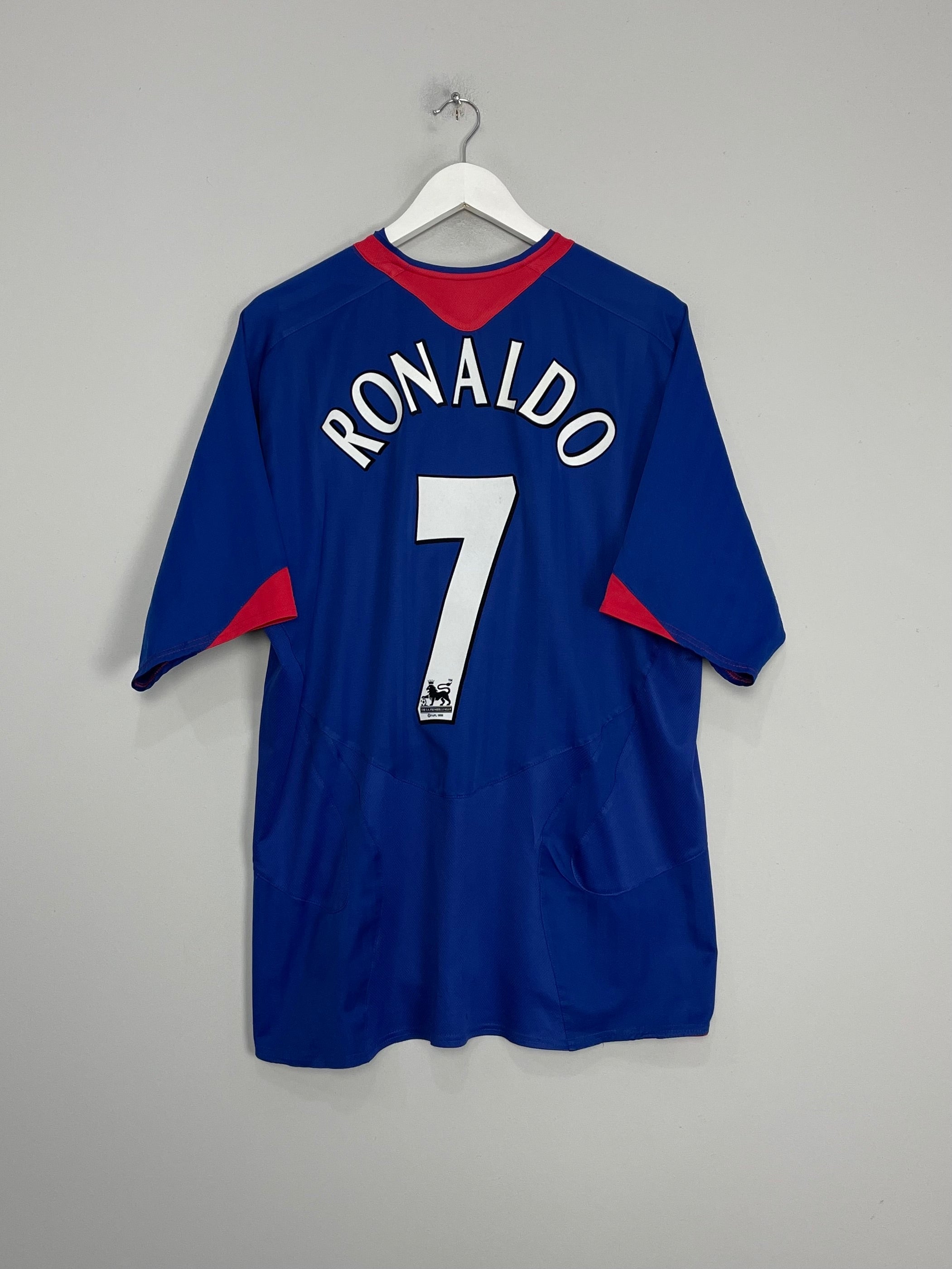 2005/06 MANCHESTER UNITED RONALDO #7 AWAY SHIRT (XL) NIKE