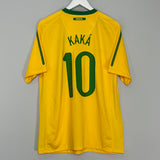 2010/11 BRAZIL KAKA #10 HOME SHIRT (L) NIKE