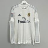 2015/16 REAL MADRID RONALDO #7 L/S HOME SHIRT (M) ADIDAS