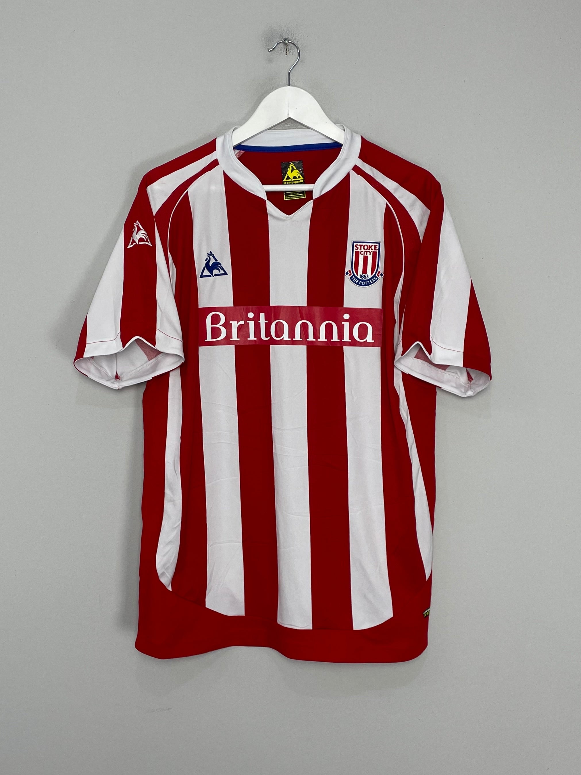 2009/10 STOKE CITY HOME SHIRT (L) LE COQ