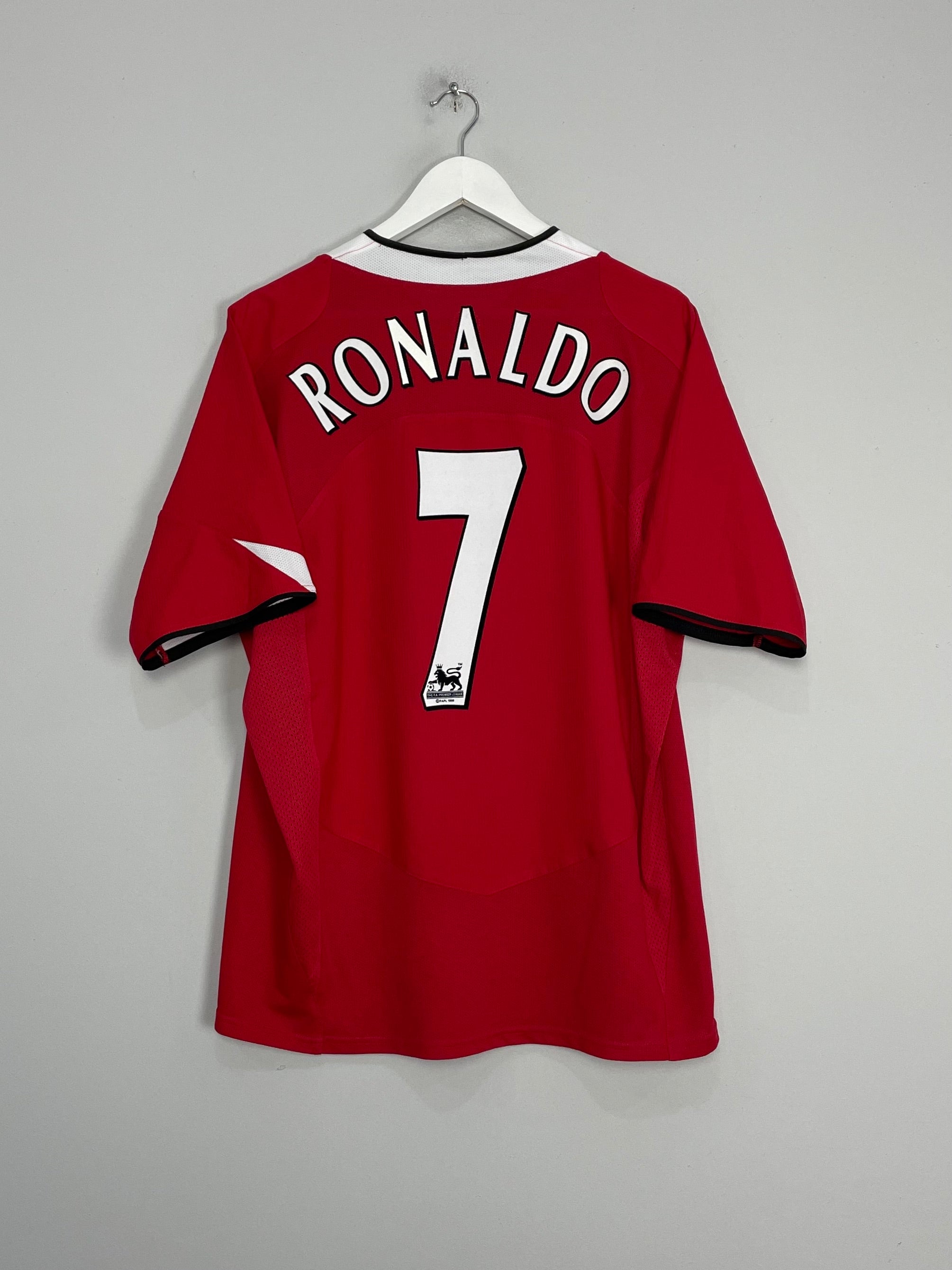 2004/06 MANCHESTER UNITED RONALDO #7 HOME SHIRT (XL) NIKE