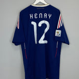 2009/10 FRANCE HENRY #12 HOME SHIRT (XL) ADIDAS