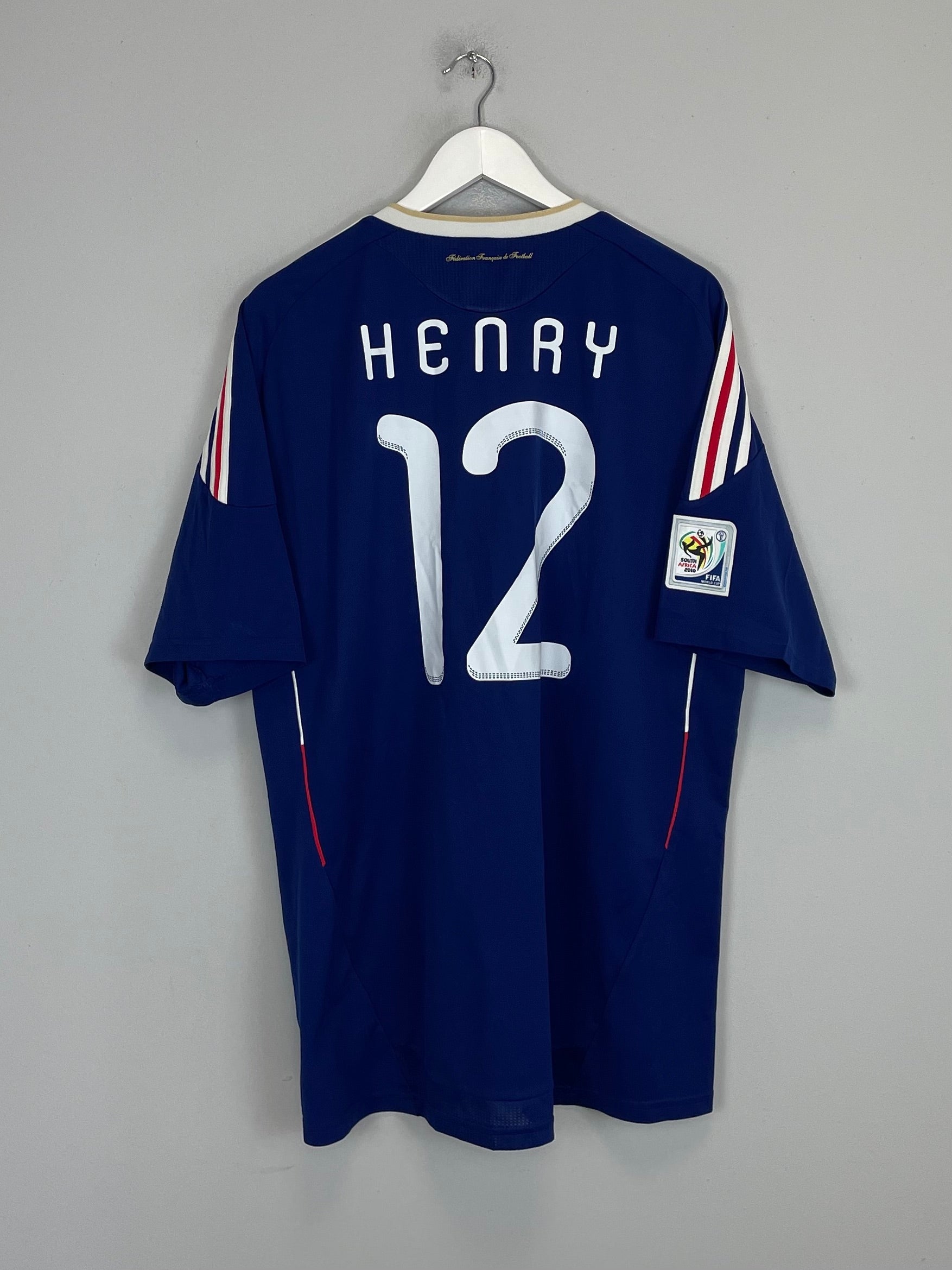 2009/10 FRANCE HENRY #12 HOME SHIRT (XL) ADIDAS