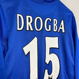 2005/06 CHELSEA DROGBA #15 *CENTENARY* L/S HOME SHIRT (S) UMBRO