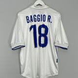 1997/98 ITALY R.BAGGIO #18 AWAY SHIRT (L) NIKE