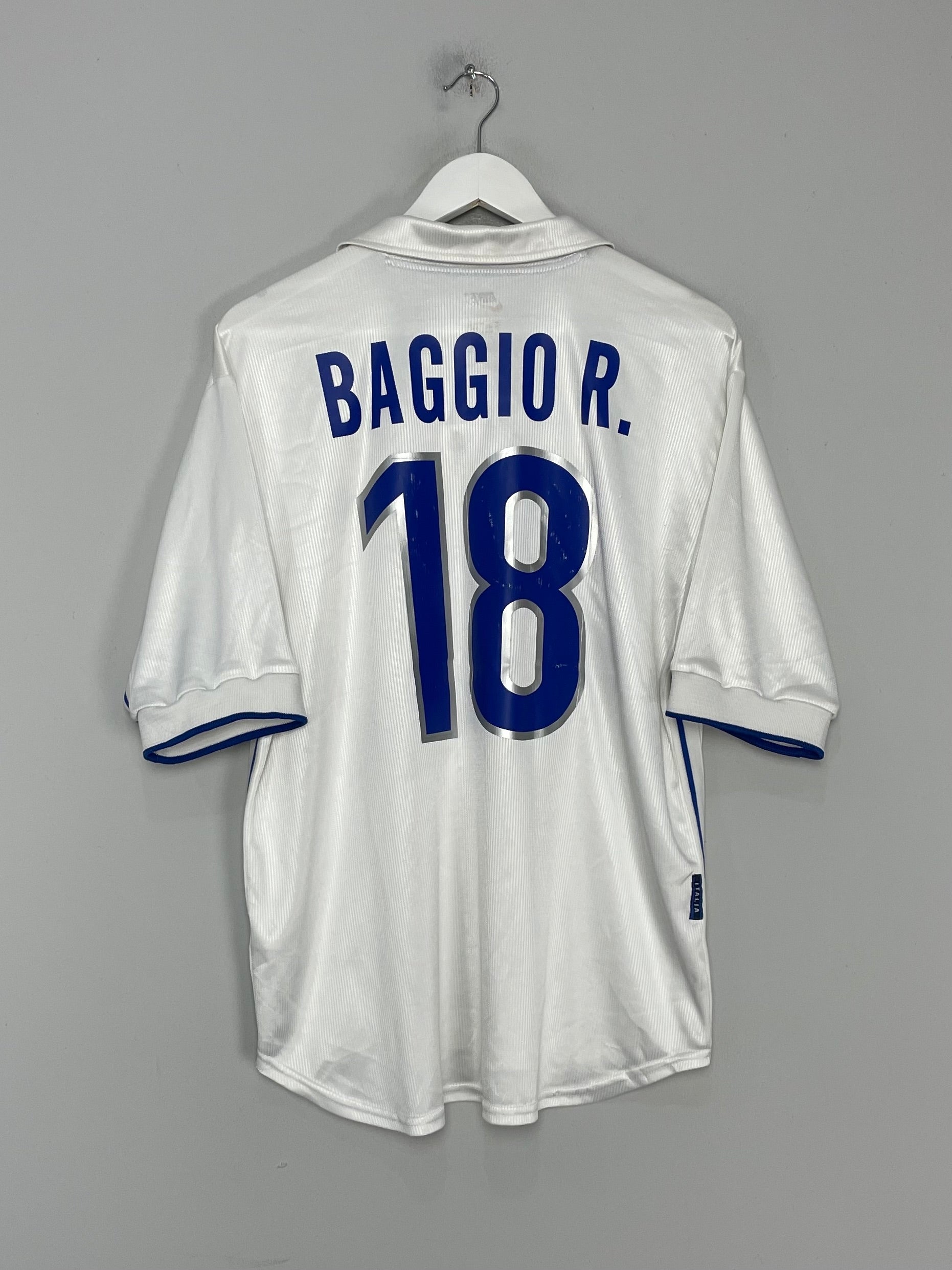 1997/98 ITALY R.BAGGIO #18 AWAY SHIRT (L) NIKE