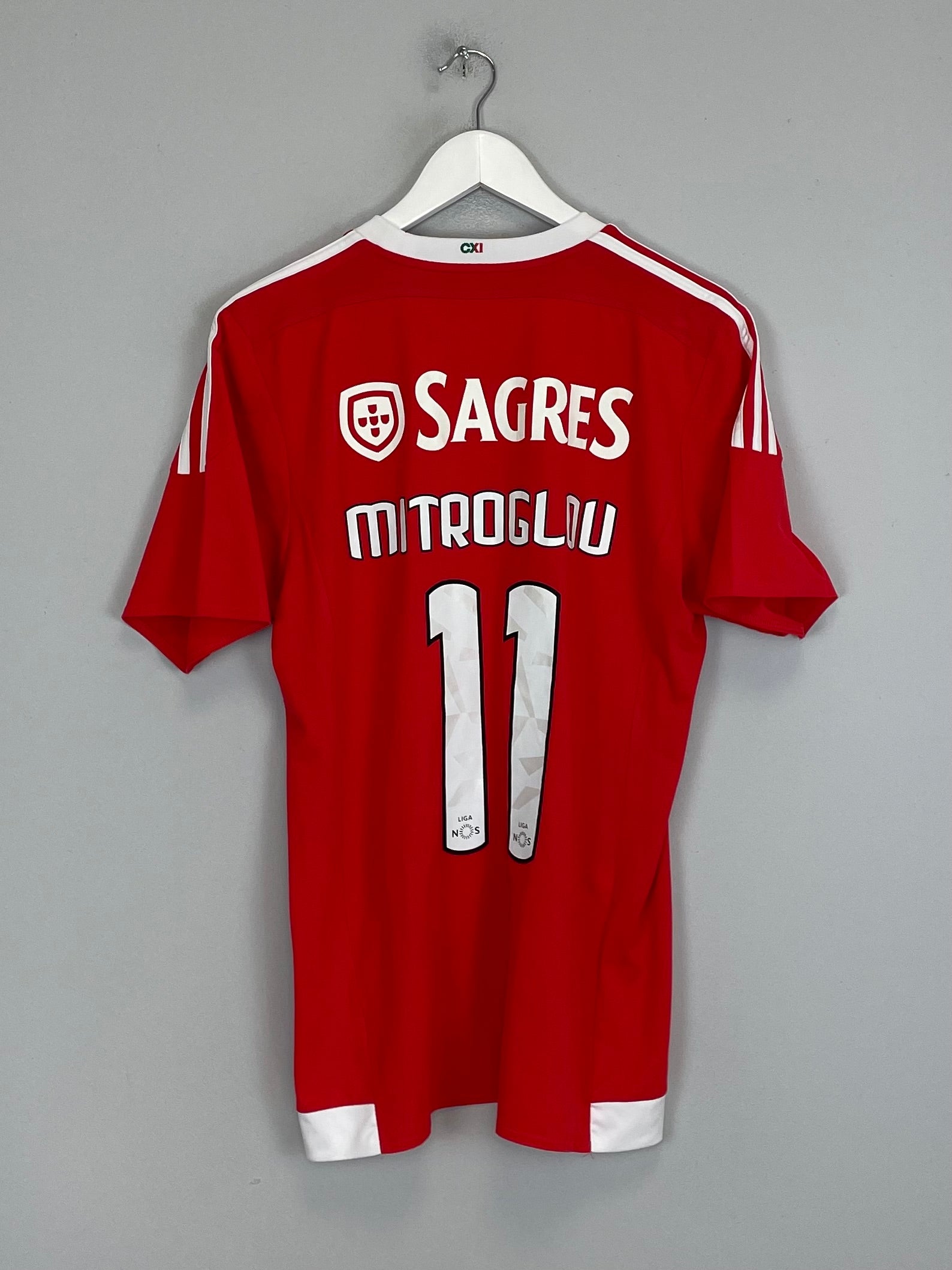 2015/16 BENFICA  MITROGLOU #11 HOME SHIRT (M) ADIDAS