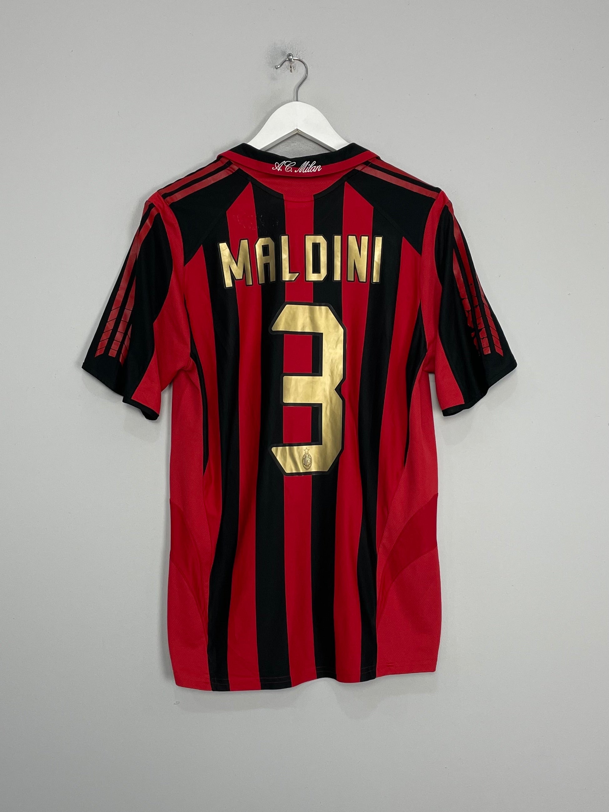 2005/06 AC MILAN MALDINI #3 HOME SHIRT (M) ADIDAS