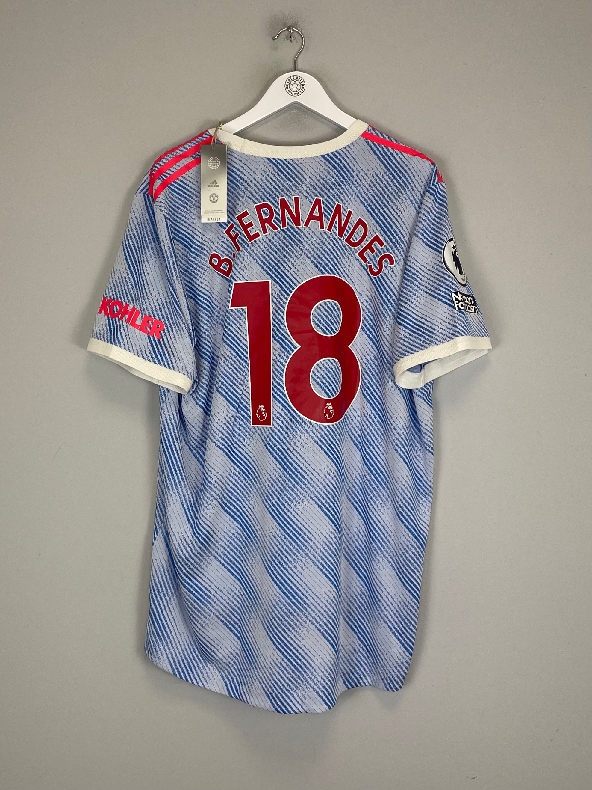 2021/22 MANCHESTER UNITED B.FERNANDES #18 *BNWT* AUTHENTIC AWAY SHIRT (XXL) ADIDAS