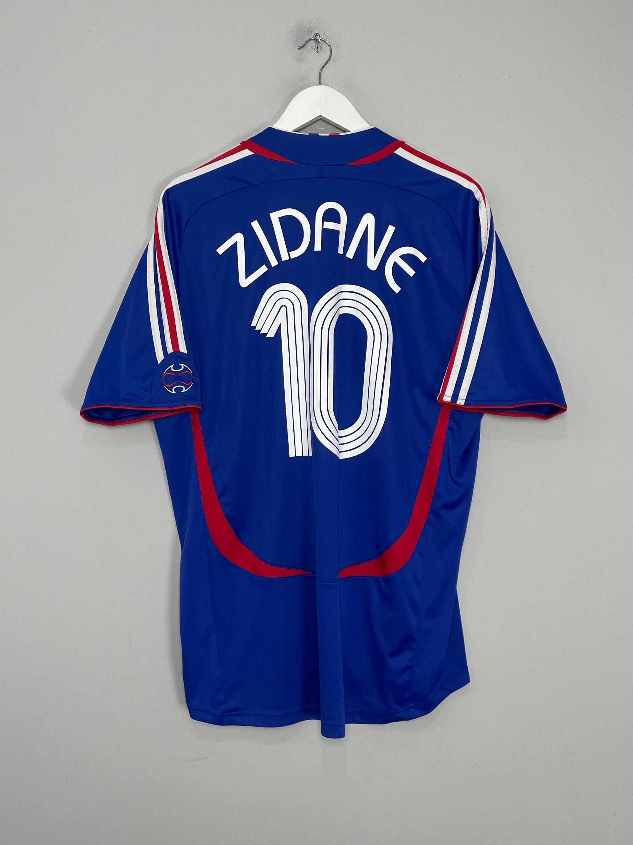 2006/07 FRANCE ZIDANE #10 HOME SHIRT (XL) ADIDAS