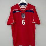 2008/10 ENGLAND TERRY #6 AWAY SHIRT (XL) UMBRO