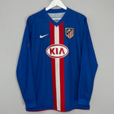 2010/11 ATLETICO MADRID SIMAO #11 *PLAYER ISSUE* L/S AWAY SHIRT (L) NIKE