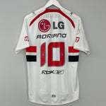 2008/09 SAO PAULO ADRIANO #10 *SIGNED* HOME SHIRT (M) REEBOK