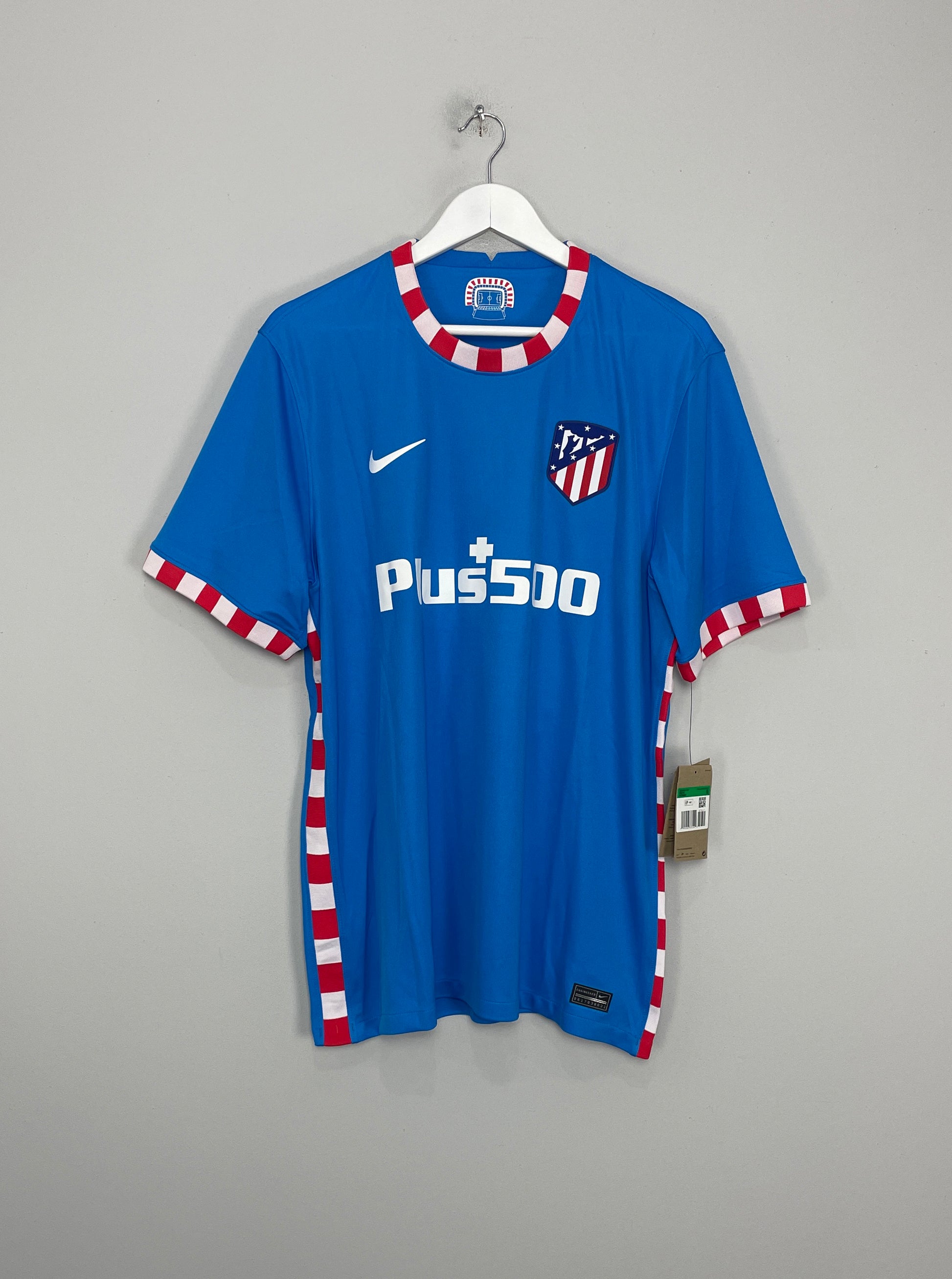 Nike Atletico Madrid Antoine Griezmann Away Jersey w/ La Liga Patch 23/24 (Old Royal/White) Size XL