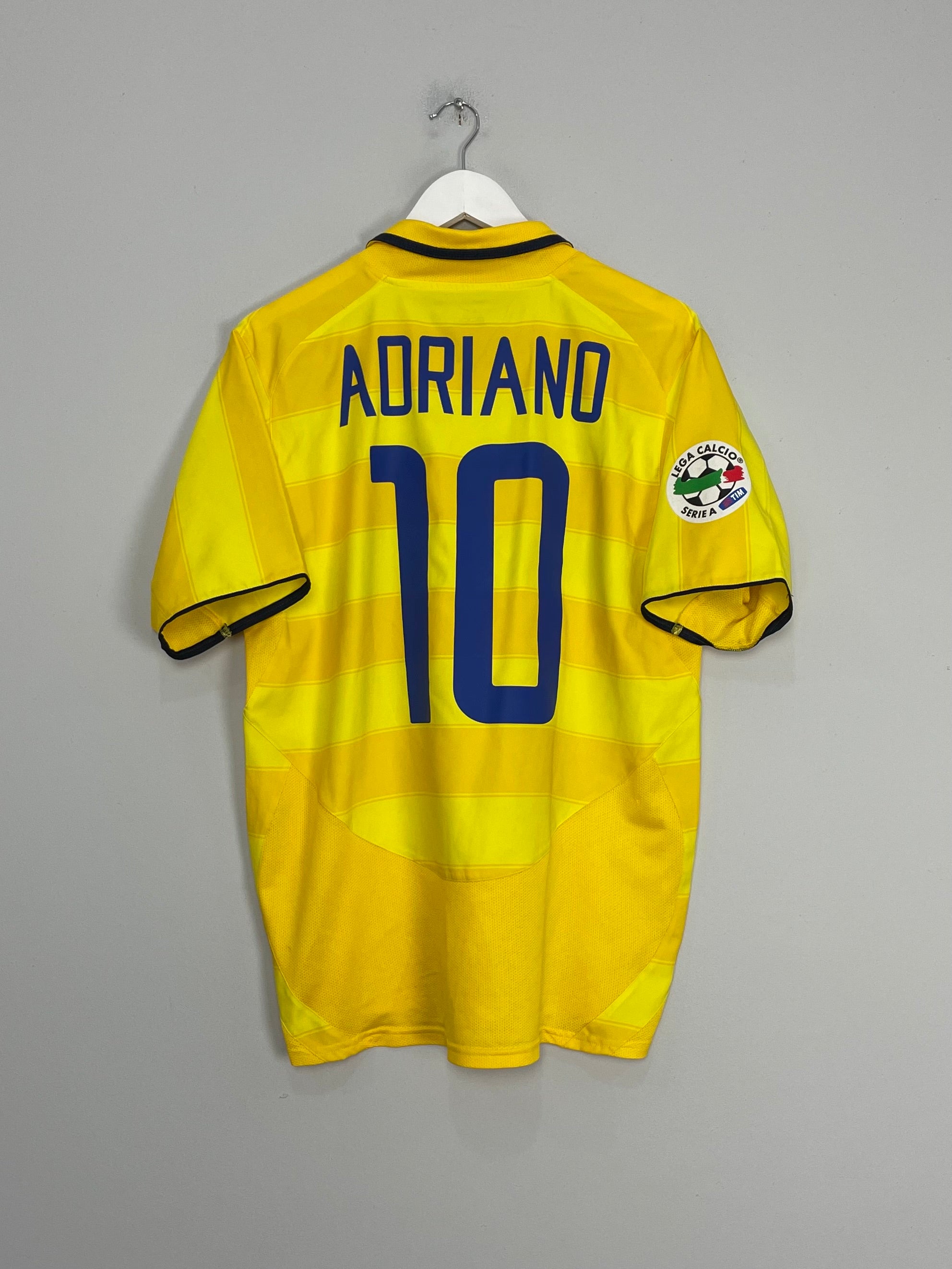 2003/04 INTER MILAN ADRIANO #10 AWAY SHIRT (M) NIKE