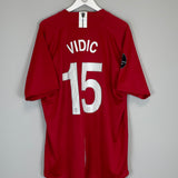 2007/08 MANCHESTER UNITED VIDIC #15 HOME SHIRT (XXXL) NIKE