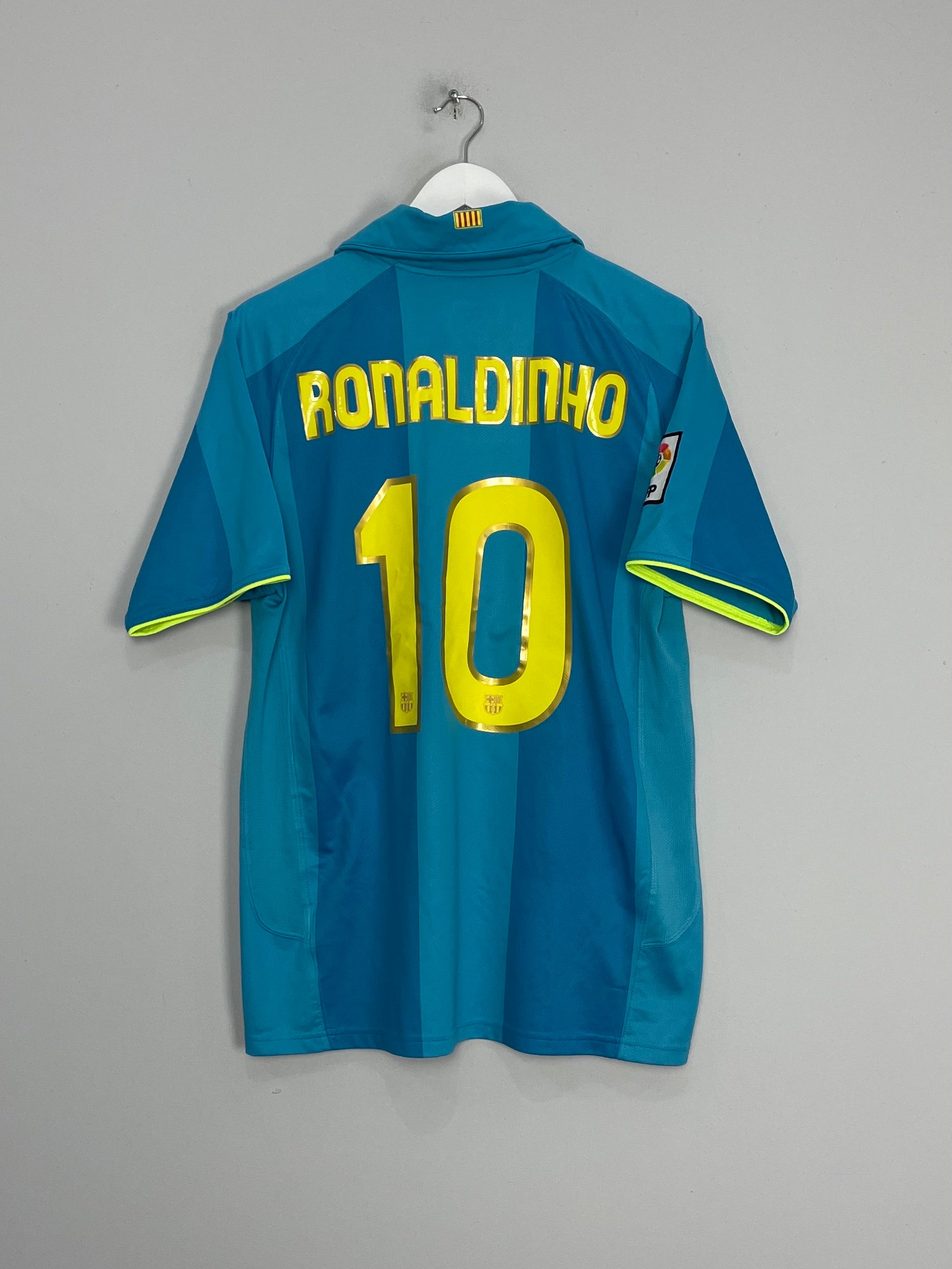 2007/09 BARCELONA RONALDINHO #10 AWAY SHIRT (M) NIKE