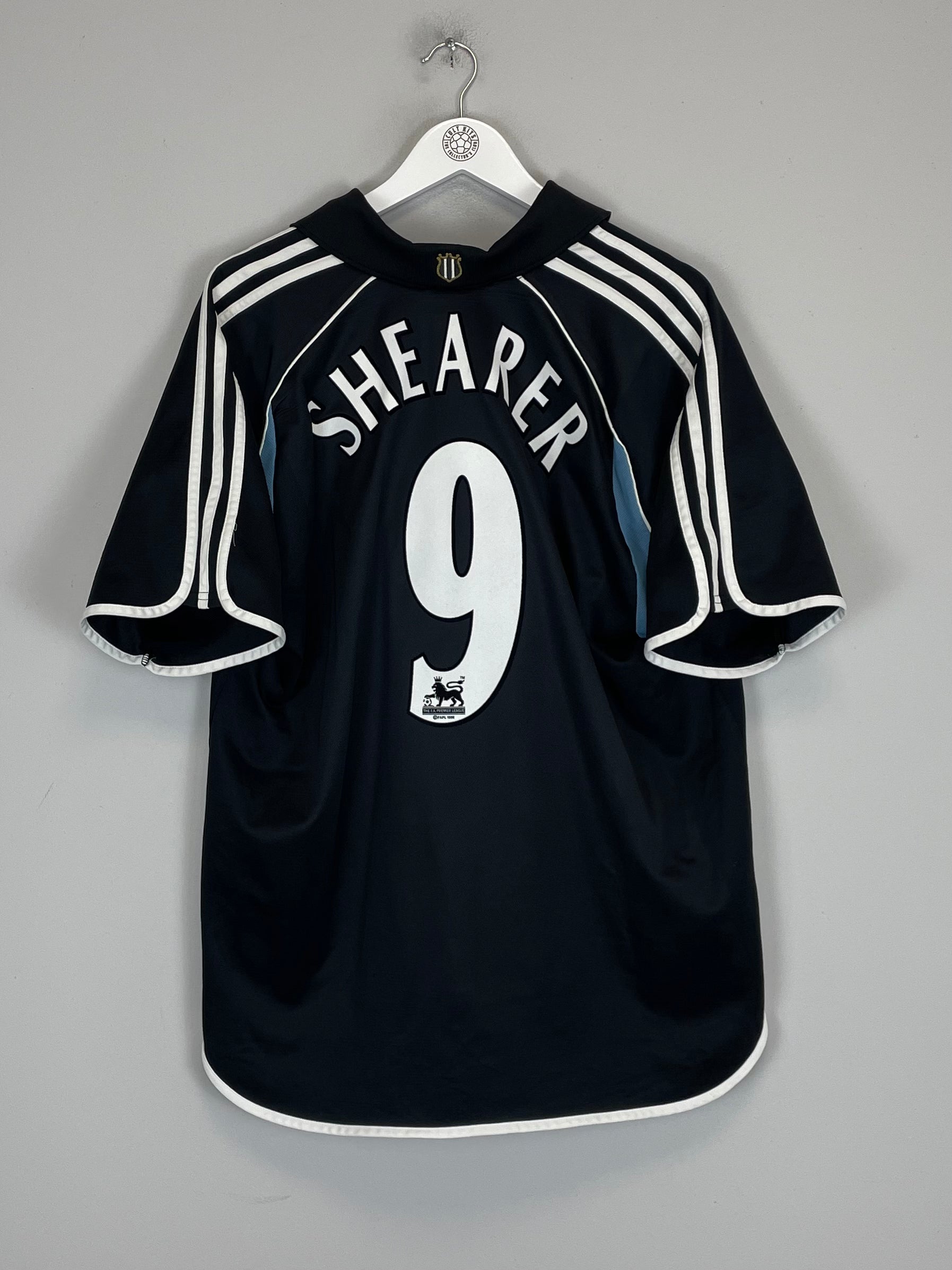 2000/01 NEWCASTLE SHEARER #9 AWAY SHIRT (XL) ADIDAS