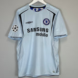 2005/06 CHELSEA DROGBA #15 C/L AWAY SHIRT (L) UMBRO