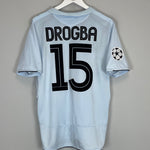 2005/06 CHELSEA DROGBA #15 C/L AWAY SHIRT (L) UMBRO