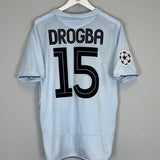 2005/06 CHELSEA DROGBA #15 C/L AWAY SHIRT (L) UMBRO