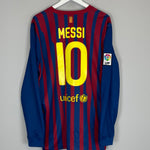 2011/12 BARCELONA MESSI #10 L/S HOME SHIRT (XL) NIKE