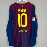 2011/12 BARCELONA MESSI #10 L/S HOME SHIRT (XL) NIKE