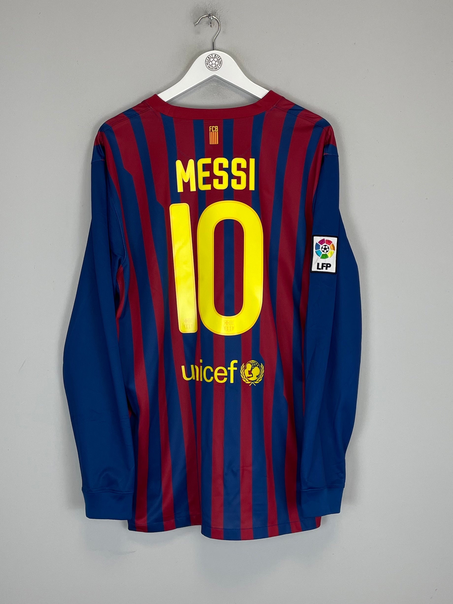 2011/12 BARCELONA MESSI #10 L/S HOME SHIRT (XL) NIKE