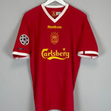 2001/03 LIVERPOOL HESKEY #8 C/L HOME SHIRT (L) REEBOK