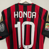 2013/14 AC MILAN HONDA #10 *PLAYER ISSUE* HOME SHIRT (M) ADIDAS